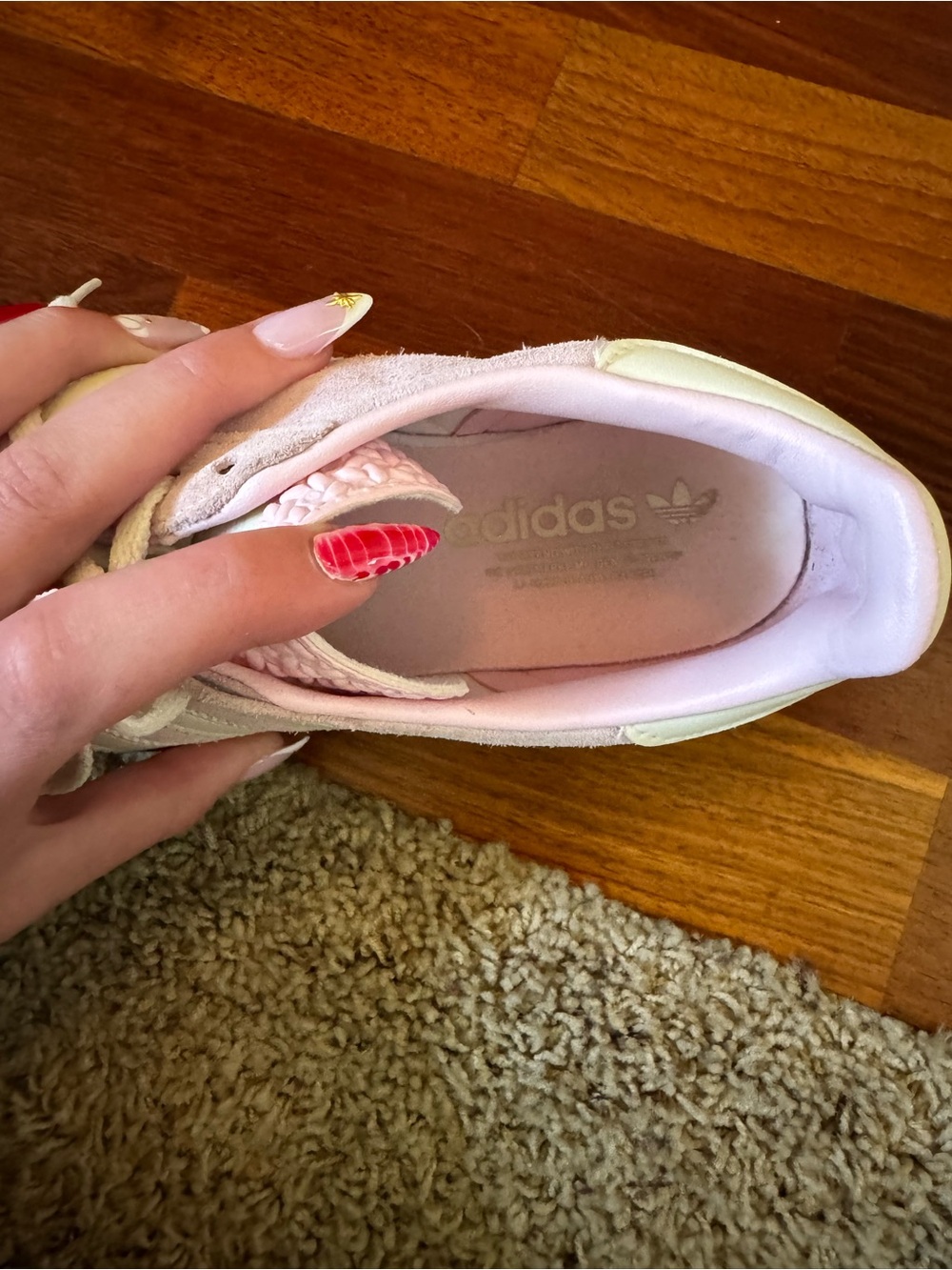 ADIDAS Gazelle Platform Sneakers in Pale Pink with Gum Sole💕💕 - Picture 6 of 7
